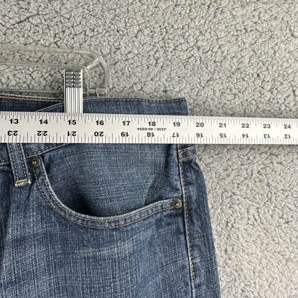 Levi's Mens 505 Medium Blue Regular Fit Straight Leg Denim Jeans Sz 40 x 32 - Picture 3 of 10